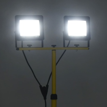 Proiector cu LED și trepied, 2x50 W, alb rece - Img 2