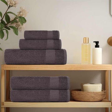 Prosoape de baie 25 buc Antracit 100x150cm 360 g/m² 100% bumbac - Img 3