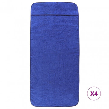 Prosoape de plajă, 4 buc., albastru, 60x135 cm, textil 400 GSM - Img 3