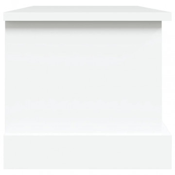 Raft de depozitare, alb, 50x30x28 cm, lemn prelucrat - Img 6