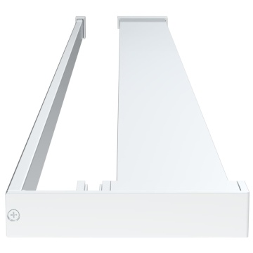 Raft de duș pentru perete cabină de duș, crom, 90 cm, aluminiu - Img 4