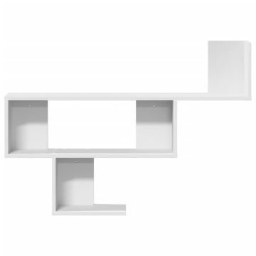 Raft de perete, alb, 100x15x70 cm, lemn prelucrat - Img 4
