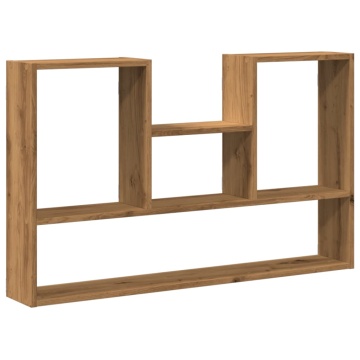 Raft de perete, lemn artizanal, 99x15x60 cm, lemn prelucrat - Img 2