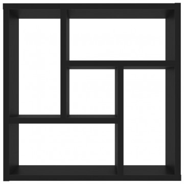 Raft de perete, negru, 45,1 x 16 x 45,1 cm, PAL - Img 4