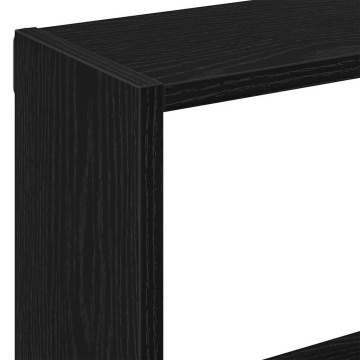 Raft de perete, stejar negru, 90x16x78 cm, lemn prelucrat - Img 7