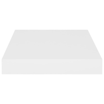 Raft de perete suspendat, alb, 23x23,5x3,8 cm, MDF - Img 4