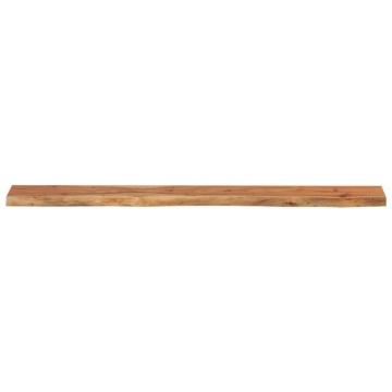 Raft perete 140x20x2,5cm dreptunghiular lemn acacia margine vie - Img 4