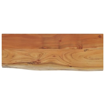 Raft perete 50x20x2,5 cm dreptunghiular lemn acacia margine vie - Img 2
