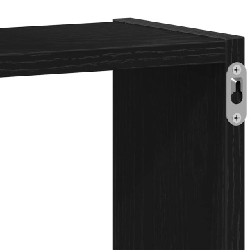 Rafturi cub perete, stejar negru, 68x15x68 cm, lemn prelucrat - Img 7
