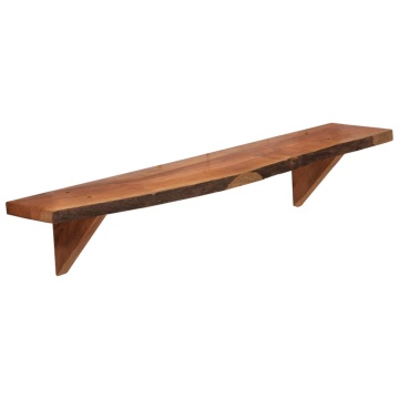 Rafturi de perete, 2 buc., 90x20x18 cm, lemn masiv de acacia - Img 2