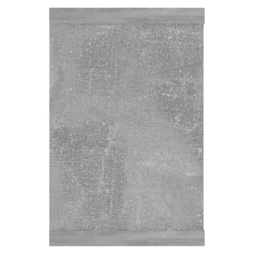 Rafturi de perete cub, 2 buc, gri beton, 60x15x23 cm, PAL - Img 5