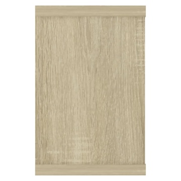 Rafturi de perete cub, 6 buc., stejar sonoma, 60x15x23 cm, PAL - Img 5