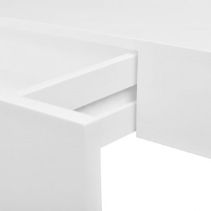 Rafturi de perete suspendate cu sertare, 2 buc., alb, 48 cm - Img 5