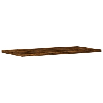 Rafturi perete 4 buc. stejar fumuriu 60x20x1,5 cm lemn compozit - Img 4
