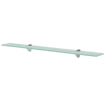 Rafturi suspendate, 2 buc., 80 x 20 cm, sticlă, 8 mm - Img 2