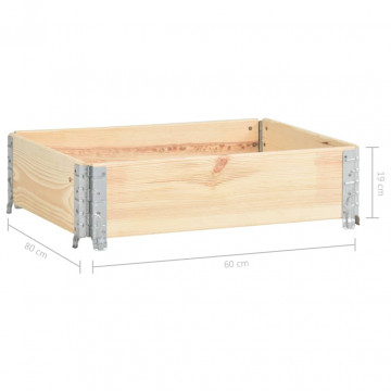 Ramă pentru paleți, 60 x 80 cm, lemn masiv de pin - Img 6
