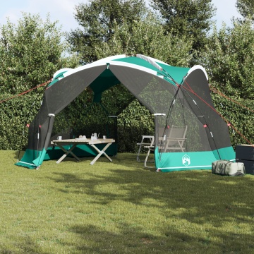 Răndurugă pentru camping cu uși Verde pentru 4 persoane, Impermeabil - Img 1