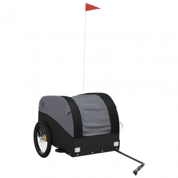 Remorcă pentru biciclete, negru, 45 kg, fier - Img 2