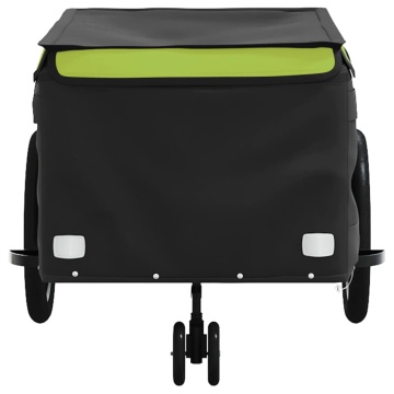 Remorcă pentru biciclete, negru și verde, 45 kg, fier - Img 5