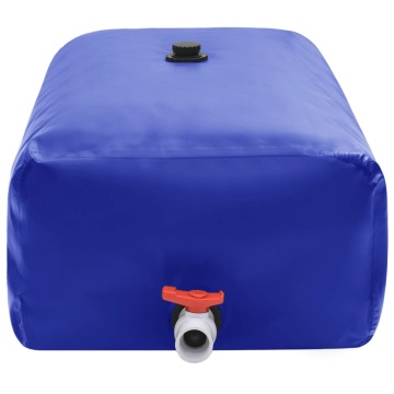 Rezervor de apă cu robinet, pliabil, 500 L, PVC - Img 3