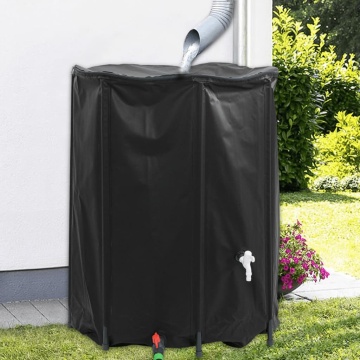 Rezervor de apă cu robinet, pliabil, 750 L, PVC - Img 1