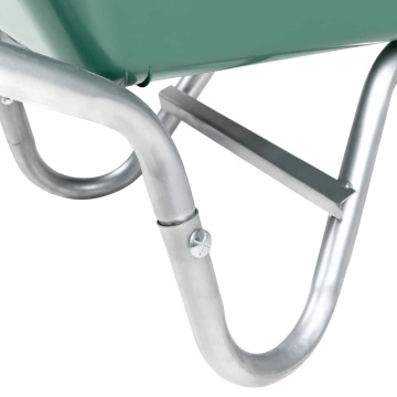 Roabă Verde 90 L 150 kg Oțel galvanizat și plastic - Img 5