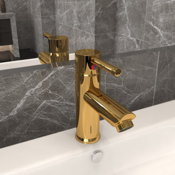 Robinet chiuvetă de baie, auriu, 130x176 mm - Img 1