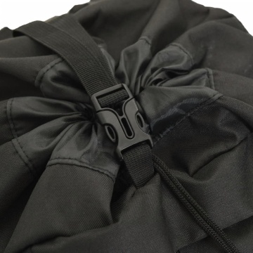 Rucsac de drumeție, negru, 60 L, țesătură oxford - Img 5