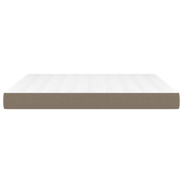 Saltea de pat cu arcuri, gri taupe, 160x200x20 cm, textil - Img 4