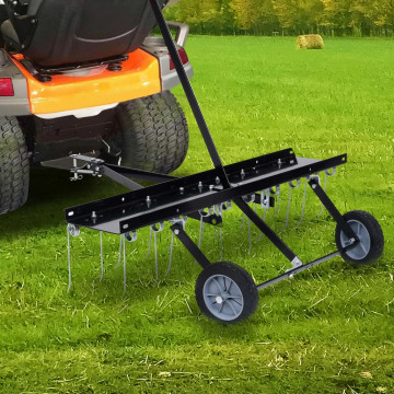 Scarificator pentru mașină de tuns iarbă ride-on, 100 cm - Img 1