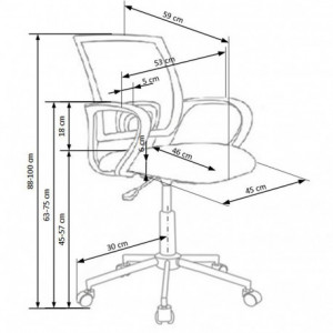 Scaun birou copii HM Ibis Freestyle - Img 4