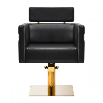 Scaun de coafura Gabbiano Toledo gold black - Img 2