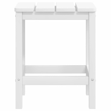 Scaun de grădină Adirondack cu masă și taburet, alb, HDPE - Img 5