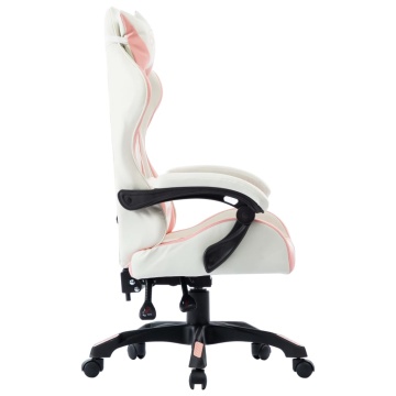 Scaun de racing, roz, piele ecologică - Img 3