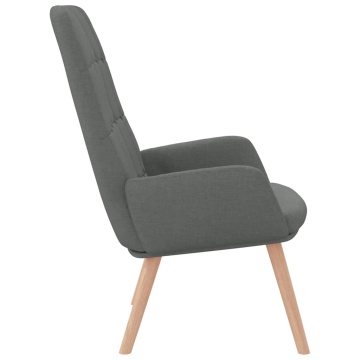 Scaun de relaxare, gri închis, material textil - Img 4