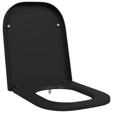 Scaun de toaletă cu eliberare rapidă cu închidere lentă Duroplast Negru - Img 2