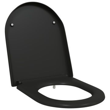 Scaun de toaletă cu prindere rapidă cu închidere lentă Duroplast Negru - Img 2