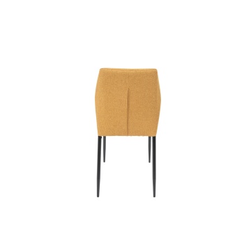 Scaun living, tapitat cu stofa, s-213, Ocru - Img 6