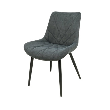 Scaun ML-1, tapitat stofa, gri - Img 1
