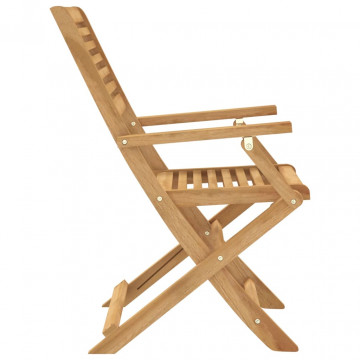 Scaune grădină pliante 4 buc 54,5x61,5x86,5cm lemn masiv acacia - Img 5