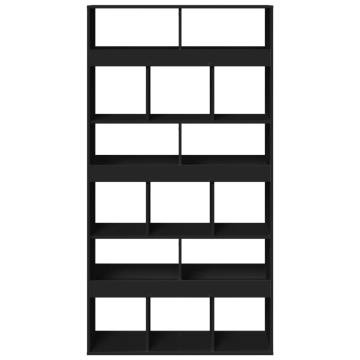 Separator de cameră, negru, 100x33x187,5 cm, lemn prelucrat - Img 4