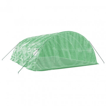 Seră cu cadru din oțel, verde, 30 m², 6x5x2,3 m - Img 5