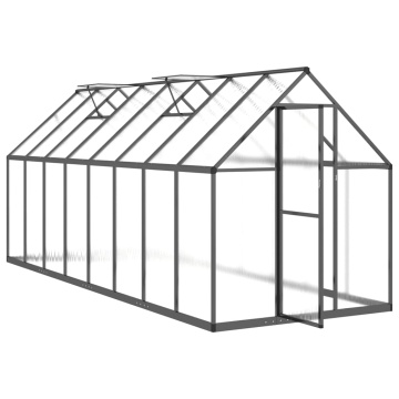 Sere cu cadru de bază, antracit, 445x169x195 cm, aluminiu - Img 5