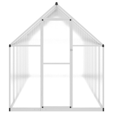 Sere cu cadru de bază, argintiu, 445x169x195 cm, aluminiu - Img 3