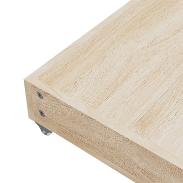 Sertare de pat 2 buc, gri taupe, lemn prelucrat și textil - Img 6