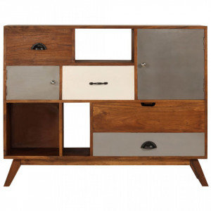 Servantă, 115 x 35 x 86 cm, lemn masiv de acacia - Img 6