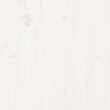 Servantă, alb, 140x35x80 cm, lemn masiv de pin - Img 5