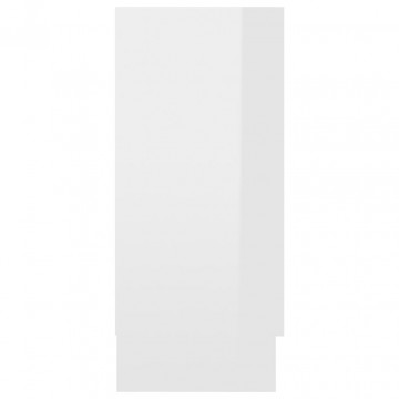 Servantă, alb extralucios, 120 x 30,5 x 70 cm, PAL - Img 6