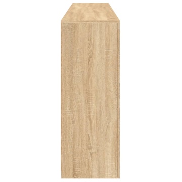 Servantă cu lumini LED, stejar sonoma, 181,5x37x100 cm - Img 6