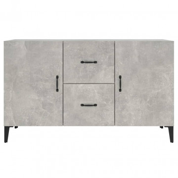 Servantă, gri beton, 100x36x60 cm, lemn prelucrat - Img 8